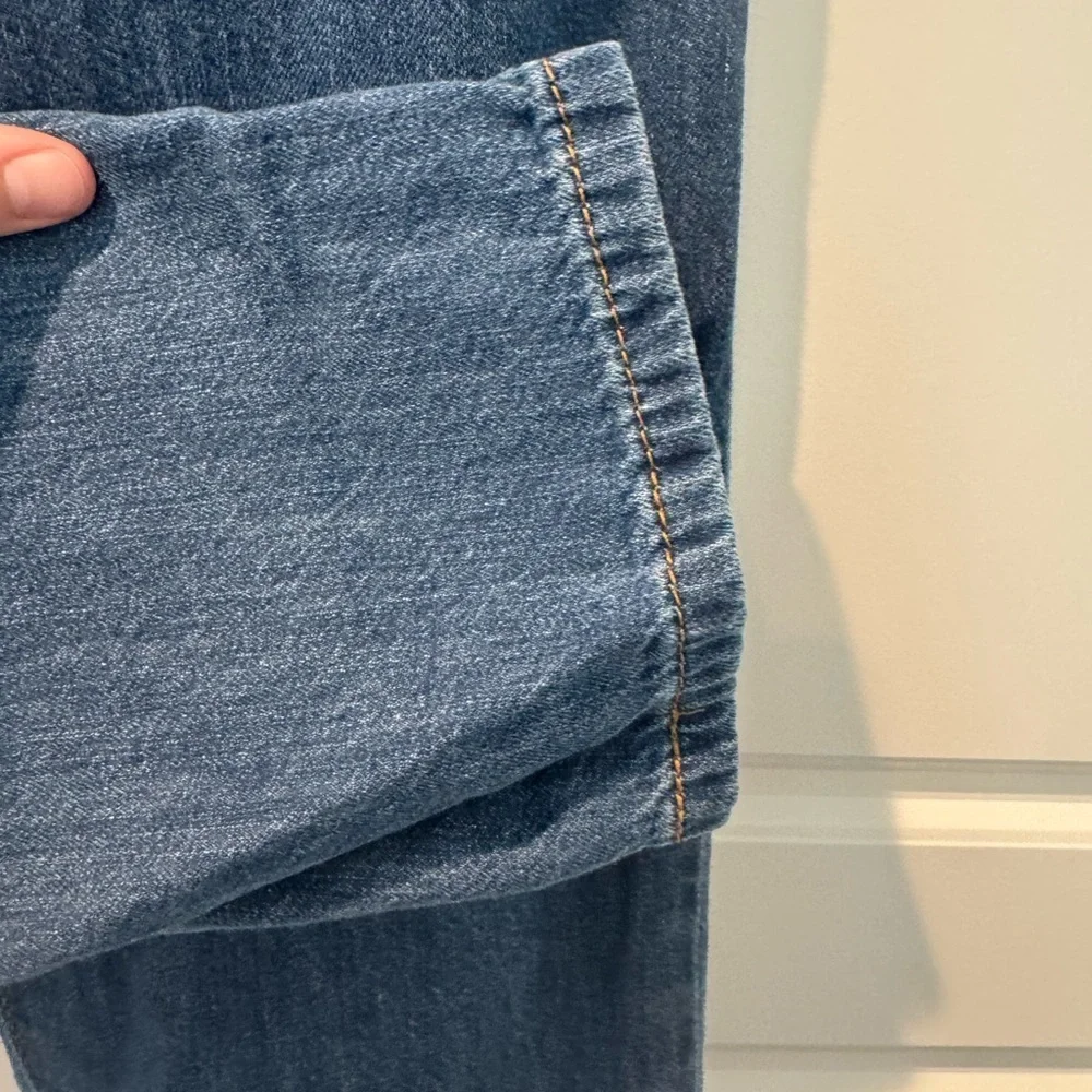 LEVI’S Middy Straight Medium Wash Mid Rise Denim Jeans Causal Womens Size 31